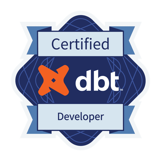 Certified dbt Logo