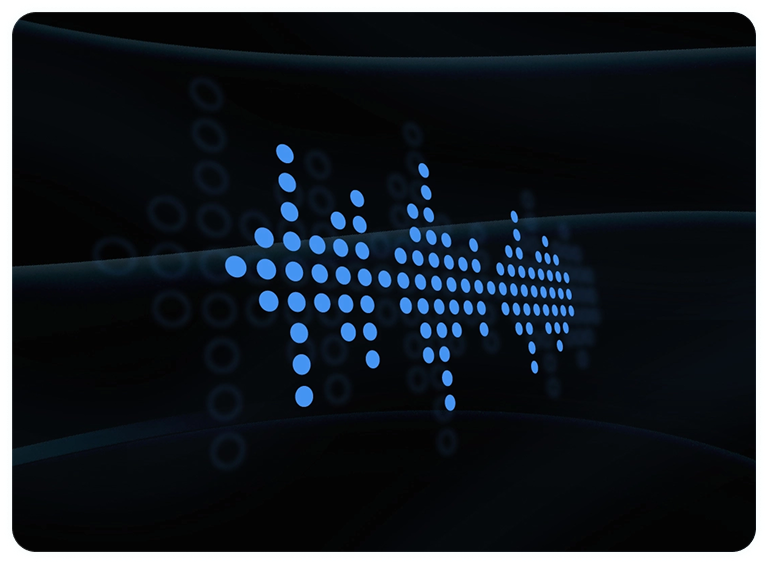 AI voice assistant waveform